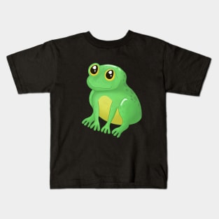 Cute Green Frog Kids T-Shirt